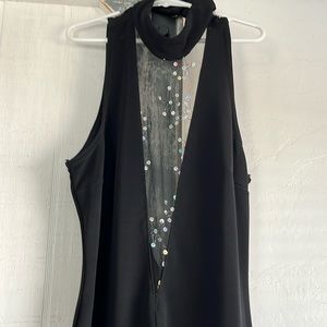 Roberta long black dress size medium.